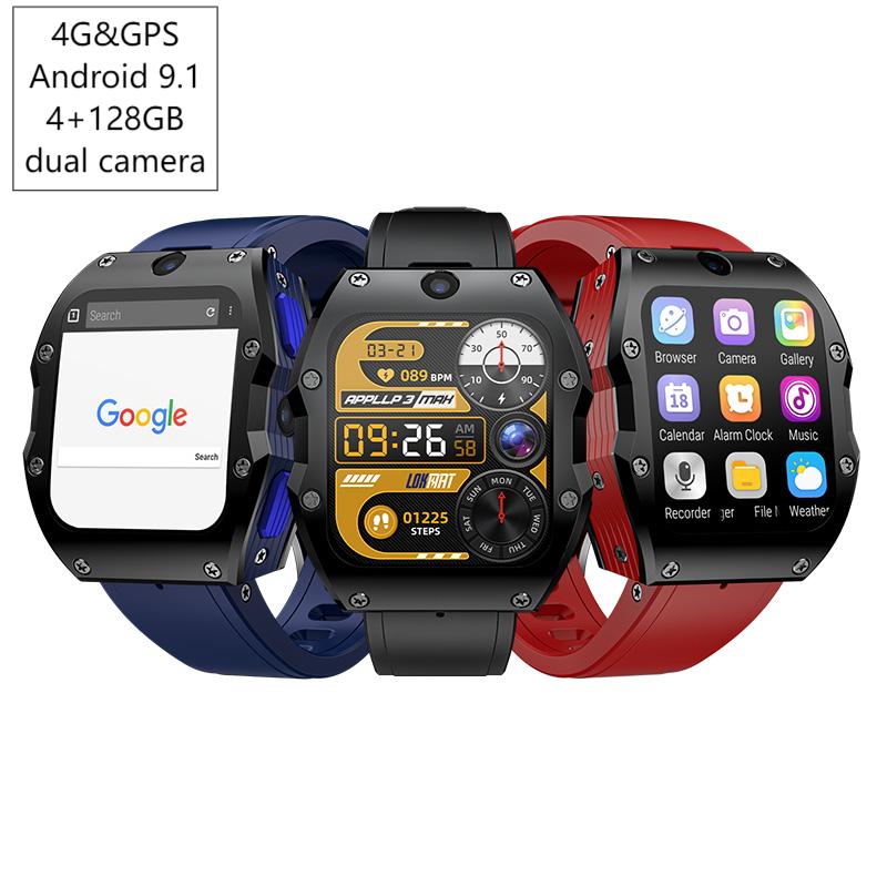 Smartwatch - Smartwatch 4G Android 4+128GB GPS Podwójny