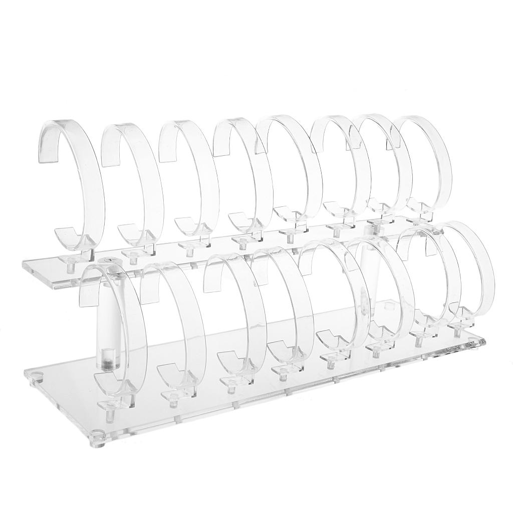 Jewelry Stand Watches - Akrylowy stojak na biżuterię, dwupoziomowy, z