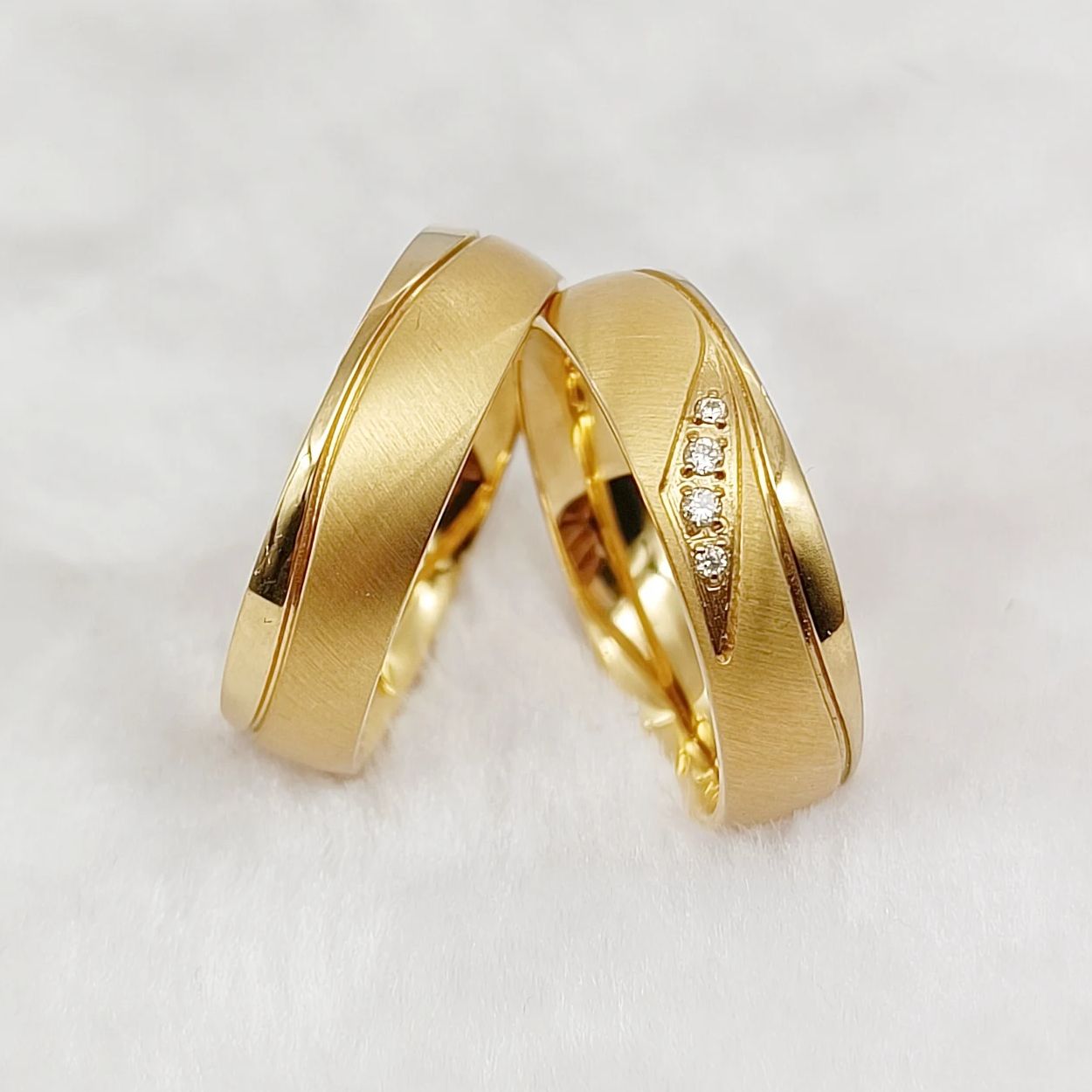 Titanium Steel Ring - Moda zachodnia 24k pozłacana biżuteria ze