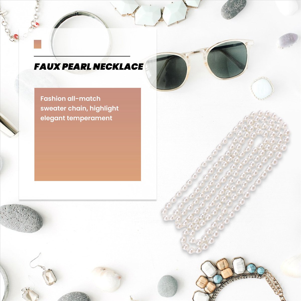 Naszyjnik z długim łańcuszkiem – Pearl Necklace recenzja i cena